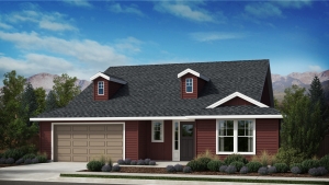 Red Appaloosa Series 1 Plan exterior craftsman style home.