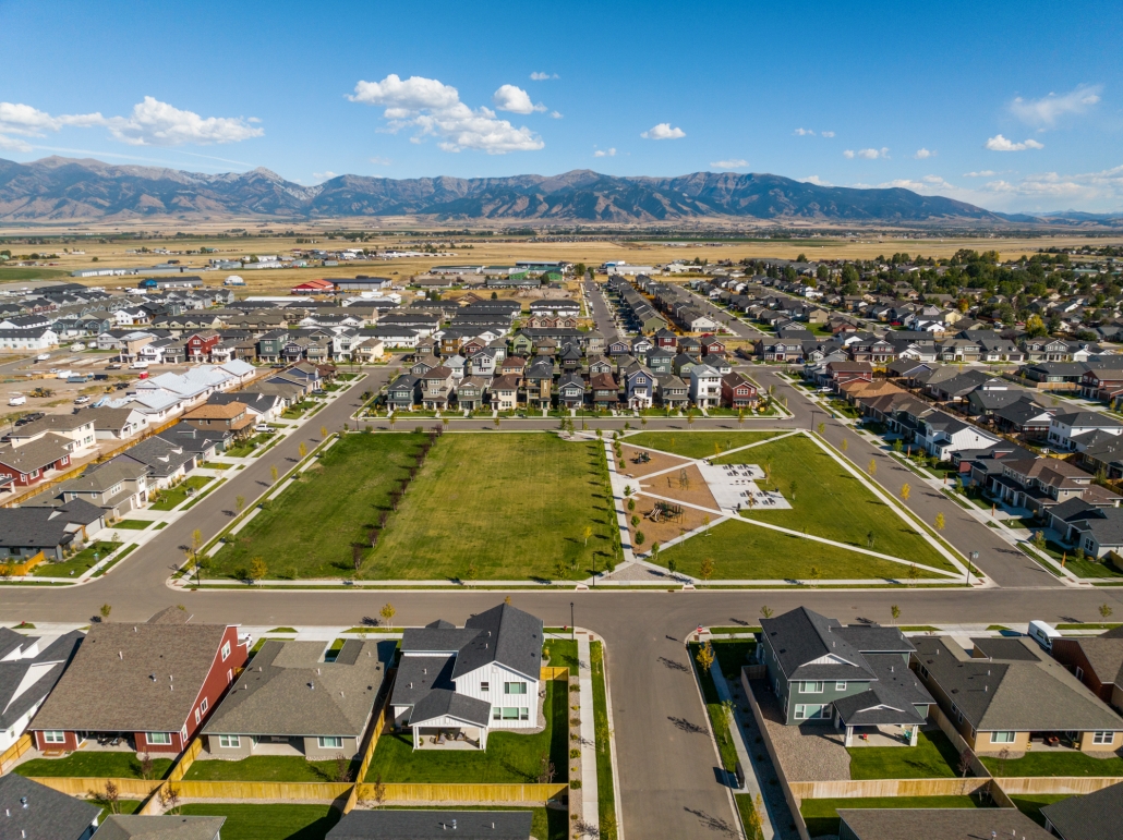 A bird's eye view of the Prescott Ranch neighborhood. When moving to Montana, it's best to know your neighborhood.